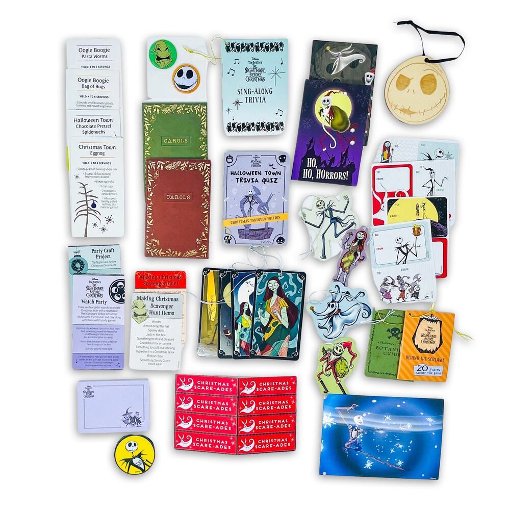 Disney Nightmare Before Christmas Holiday Activity Set 40+ Pieces NWOT